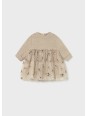 MAYORAL NEWBORN  SUKIENKA  BEŻOWA TIUL GWIAZDKI 2824/14