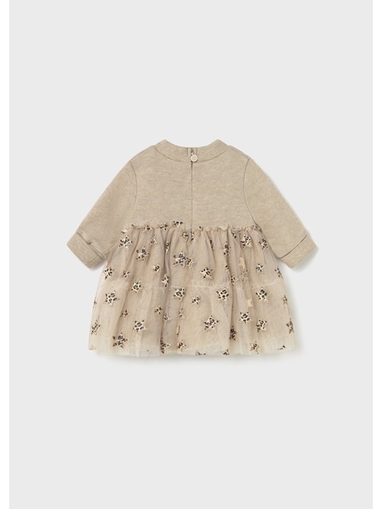 MAYORAL NEWBORN  SUKIENKA  BEŻOWA TIUL GWIAZDKI 2824/14