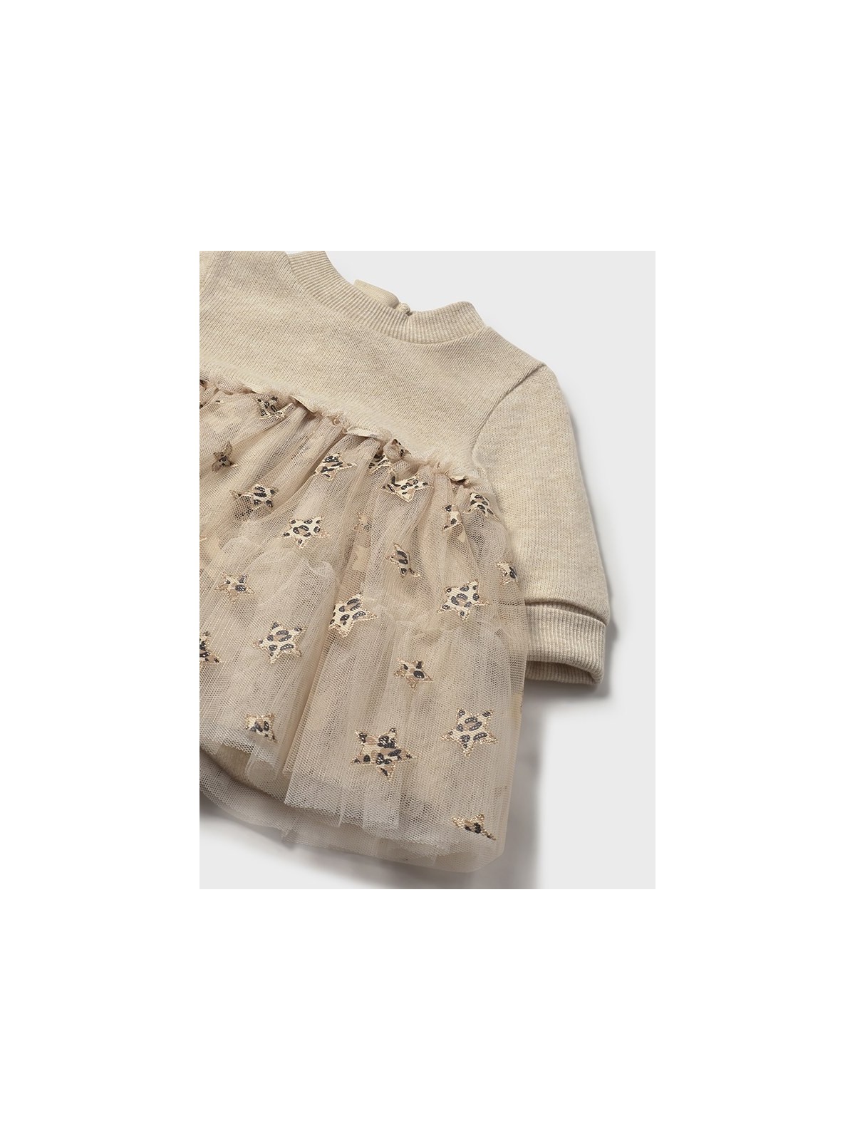 MAYORAL NEWBORN  SUKIENKA  BEŻOWA TIUL GWIAZDKI 2824/14