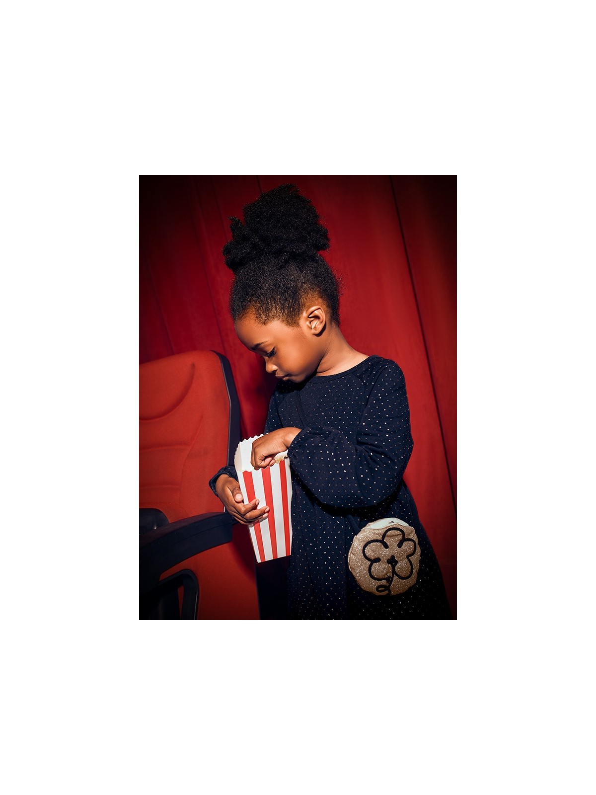 MAYORAL SUKIENKA GRANATOWA W ZŁOTE KROPKI  4926/54