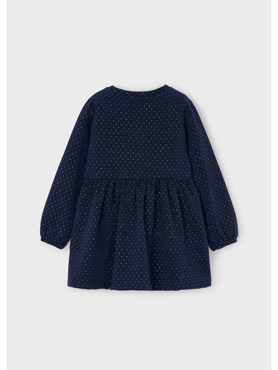 MAYORAL SUKIENKA GRANATOWA W ZŁOTE KROPKI  4926/54