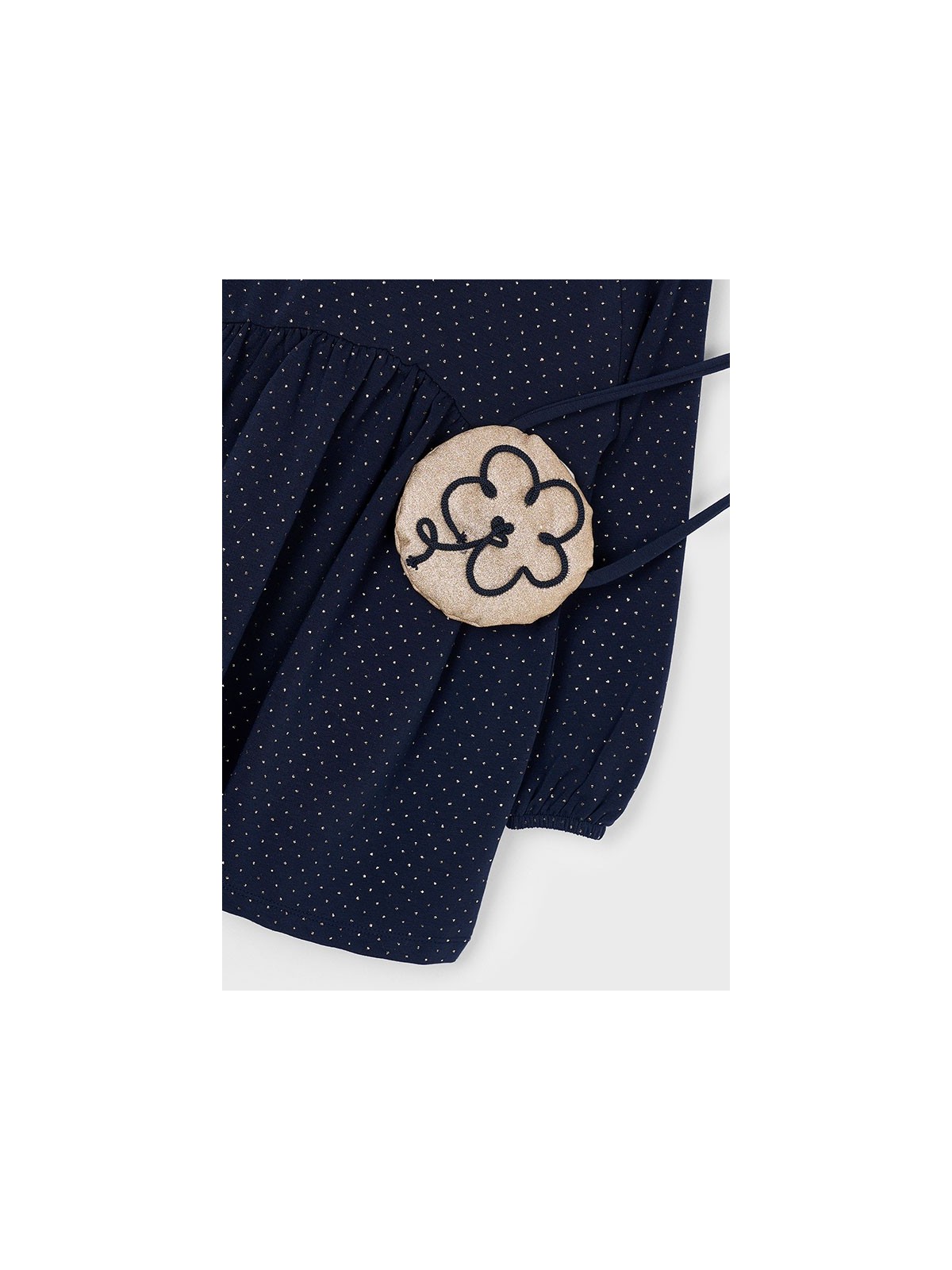 MAYORAL SUKIENKA GRANATOWA W ZŁOTE KROPKI  4926/54