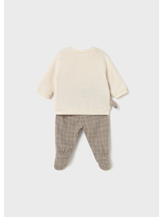 MAYORAL NEWBORN KOMPLET DRES DLA CHŁOPCA BLUZA PÓŁŚPIOCHY 2586