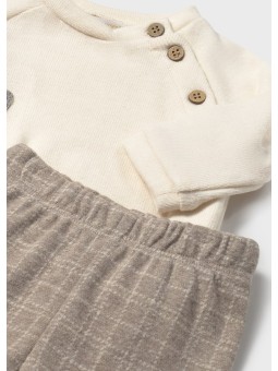 MAYORAL NEWBORN KOMPLET DRES DLA CHŁOPCA BLUZA PÓŁŚPIOCHY 2586