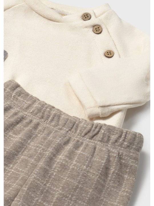 MAYORAL NEWBORN KOMPLET DRES DLA CHŁOPCA BLUZA PÓŁŚPIOCHY 2586