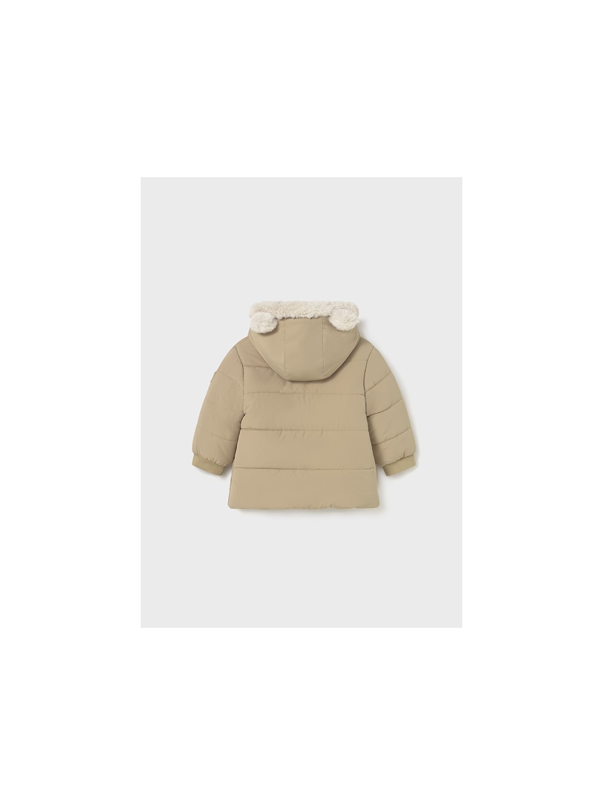 MAYORAL KURTKA BABY  ZIMOWA Z KAPTUREM DLA CHŁOPCA BEŻ 2424/50
