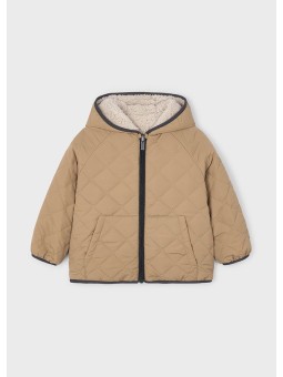 MAYORAL KURTKA ZIMOWA  DWUSTRONNA  Z KAPTUREM DLA CHŁOPCA BEŻ 4421/10