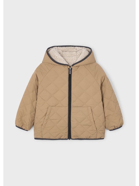 MAYORAL KURTKA ZIMOWA  DWUSTRONNA  Z KAPTUREM DLA CHŁOPCA BEŻ 4421/10