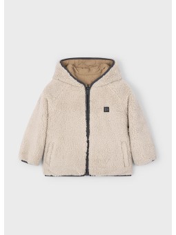 MAYORAL KURTKA ZIMOWA  DWUSTRONNA  Z KAPTUREM DLA CHŁOPCA BEŻ 4421/10