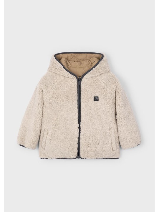 MAYORAL KURTKA ZIMOWA  DWUSTRONNA  Z KAPTUREM DLA CHŁOPCA BEŻ 4421/10