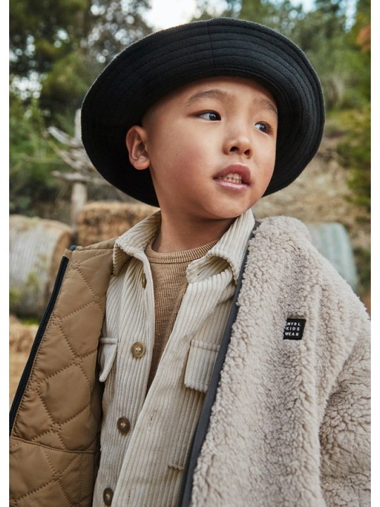 MAYORAL KURTKA ZIMOWA  DWUSTRONNA  Z KAPTUREM DLA CHŁOPCA BEŻ 4421/10