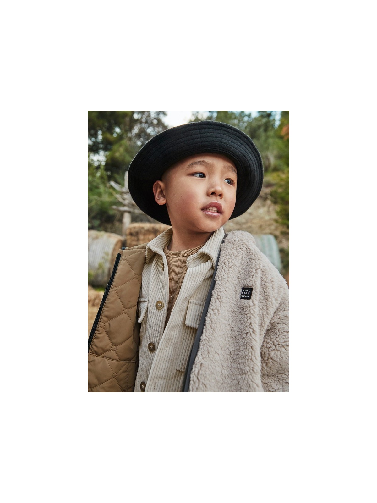 MAYORAL KURTKA ZIMOWA  DWUSTRONNA  Z KAPTUREM DLA CHŁOPCA BEŻ 4421/10