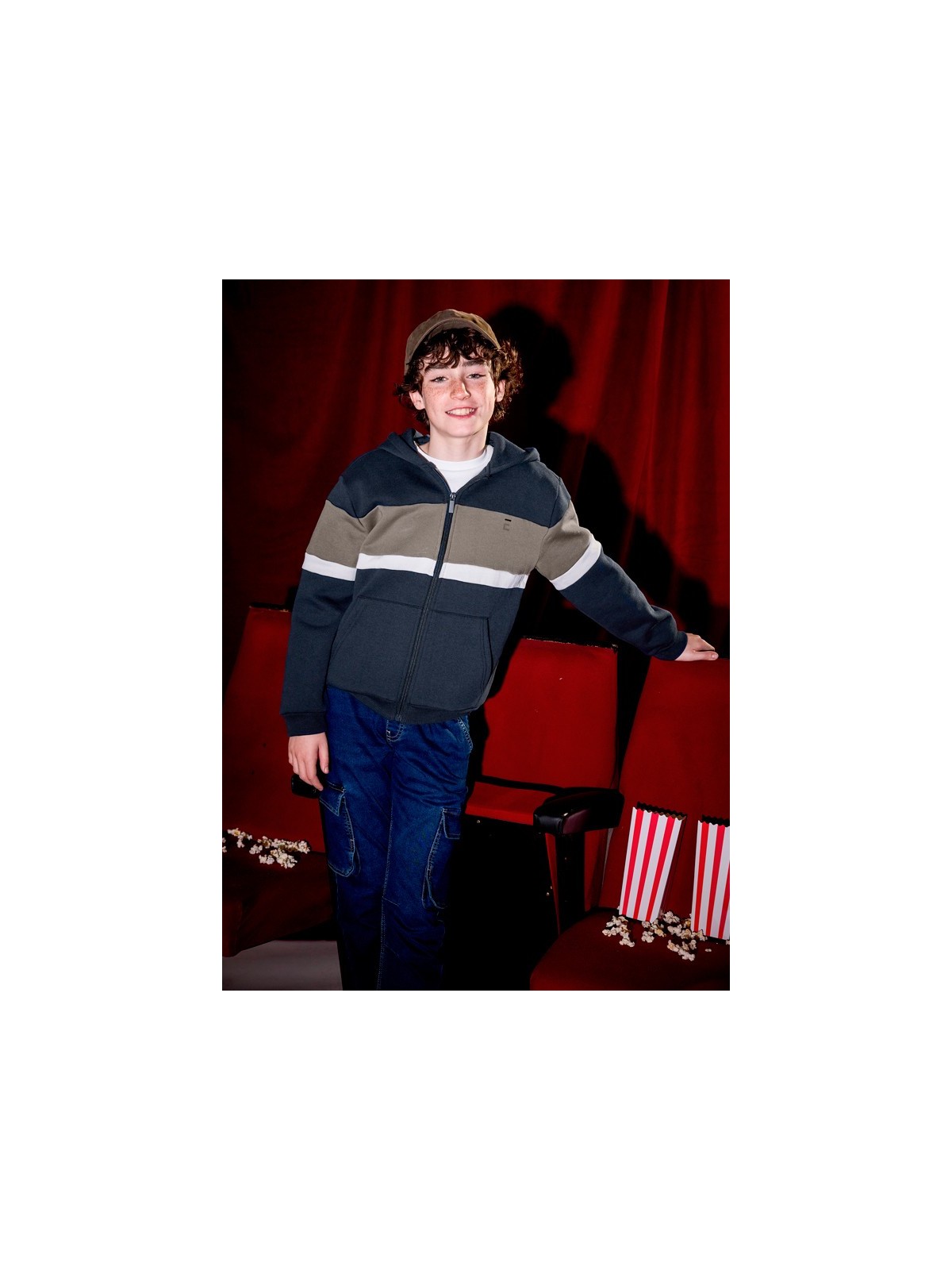 MAYORAL BLUZA ROZPINANA Z KAPTUREM DLA CHŁOPCA 7418/76