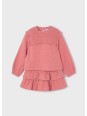 MAYORAL KOMPLET BLUZKA Z MARSZCZENIAMI SPÓDNICA Z FALBANKĄ 4933/72