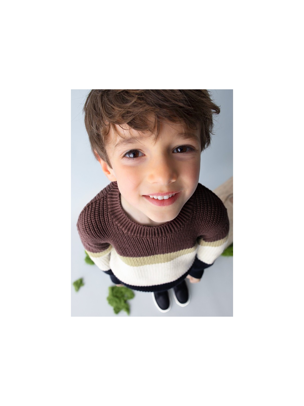 MAYORAL SWETER DLA CHŁOPCA  BORDO BEŻOWY GRANAT  4379/47