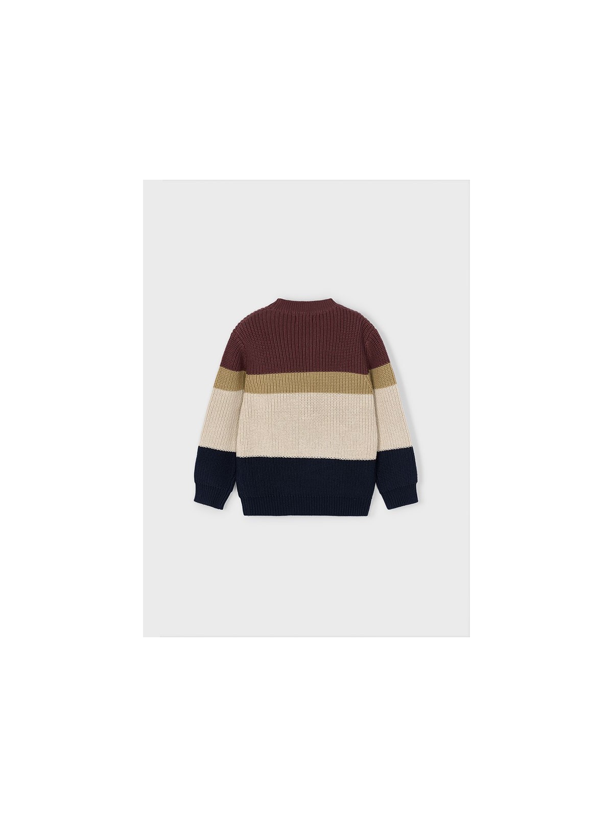 MAYORAL SWETER DLA CHŁOPCA  BORDO BEŻOWY GRANAT  4379/47