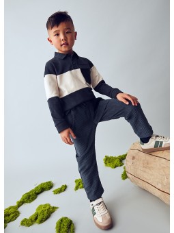 MAYORAL SPODNIE DLA CHŁOPCA SZTRUKS GRANAT 4568/64