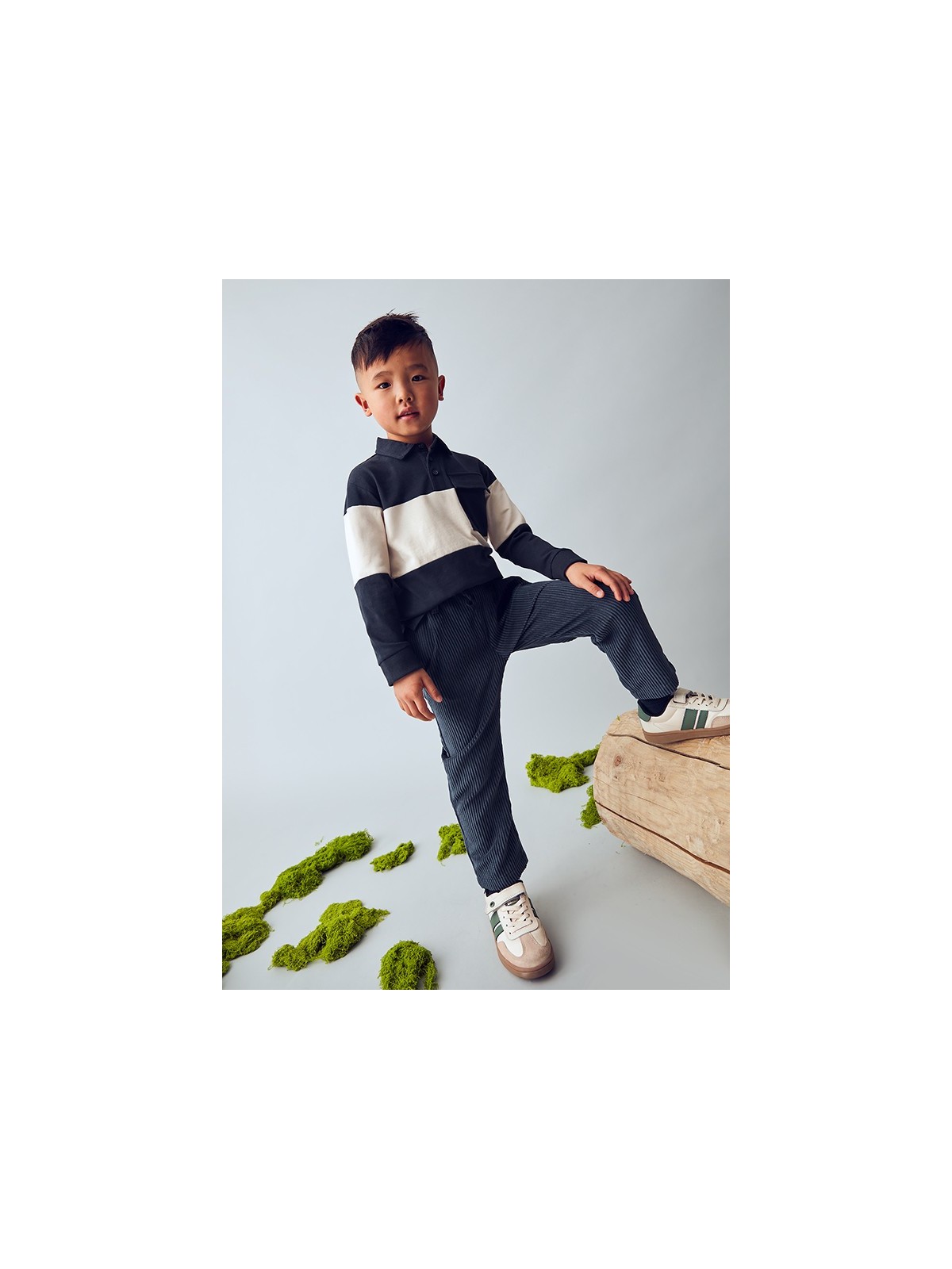 MAYORAL SPODNIE DLA CHŁOPCA SZTRUKS GRANAT 4568/64