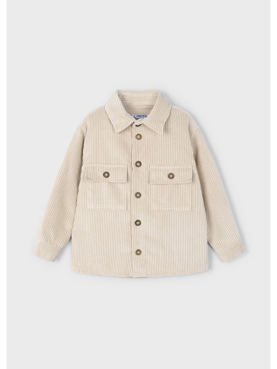 MAYORAL KOSZULA KATANA DLA CHŁOPCA  SZTRUKOSOWA BEŻOWA 4124/63