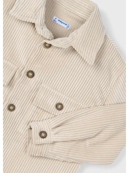 MAYORAL KOSZULA KATANA DLA CHŁOPCA  SZTRUKOSOWA BEŻOWA 4124/63