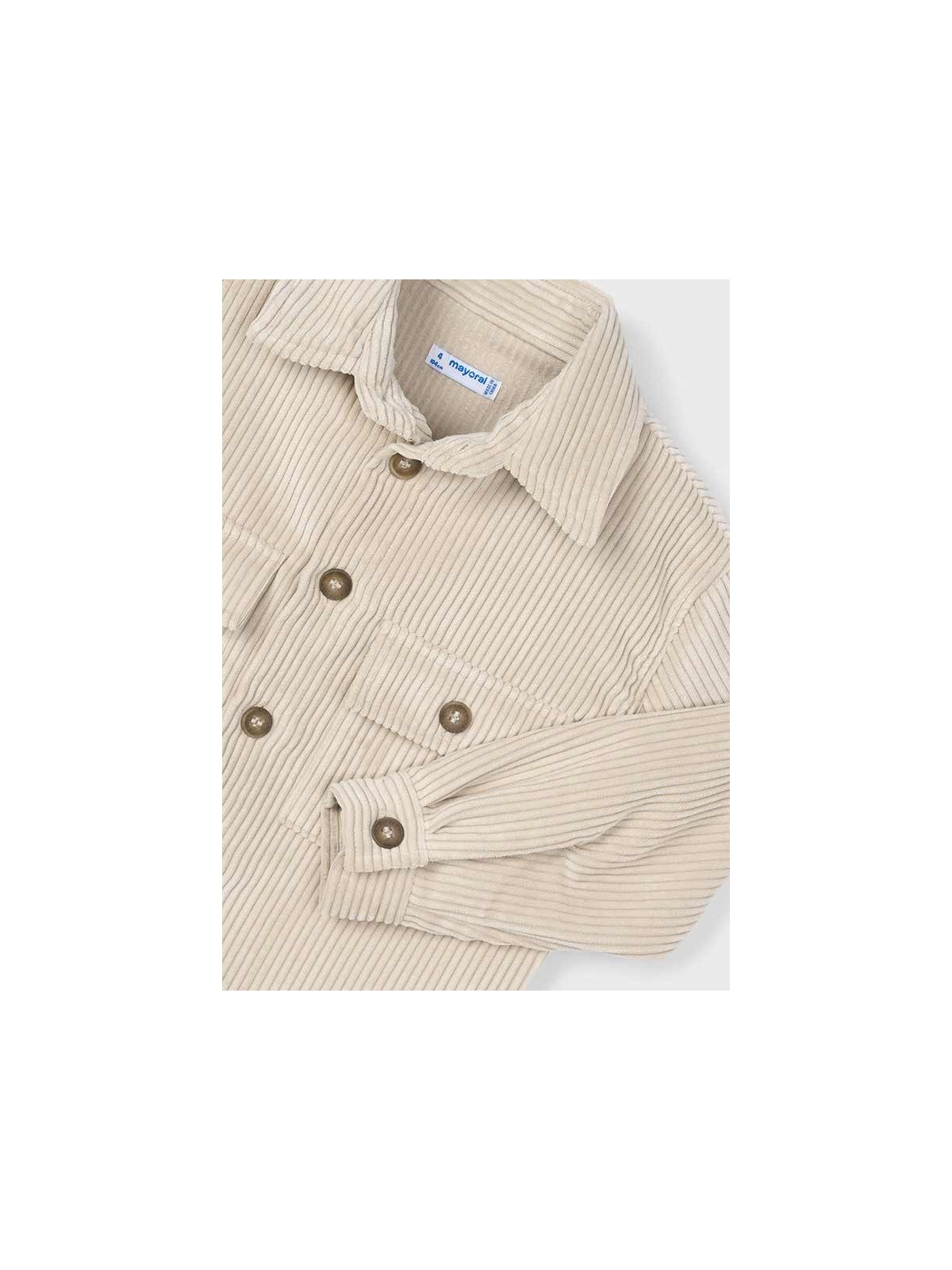 MAYORAL KOSZULA KATANA DLA CHŁOPCA  SZTRUKOSOWA BEŻOWA 4124/63