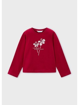 MAYORAL KOSZULKA BLUZKA NA DŁUGI RĘKAW CZERWONA 178/18