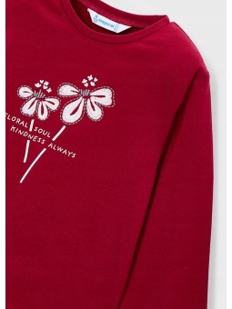 MAYORAL KOSZULKA BLUZKA NA DŁUGI RĘKAW CZERWONA 178/18