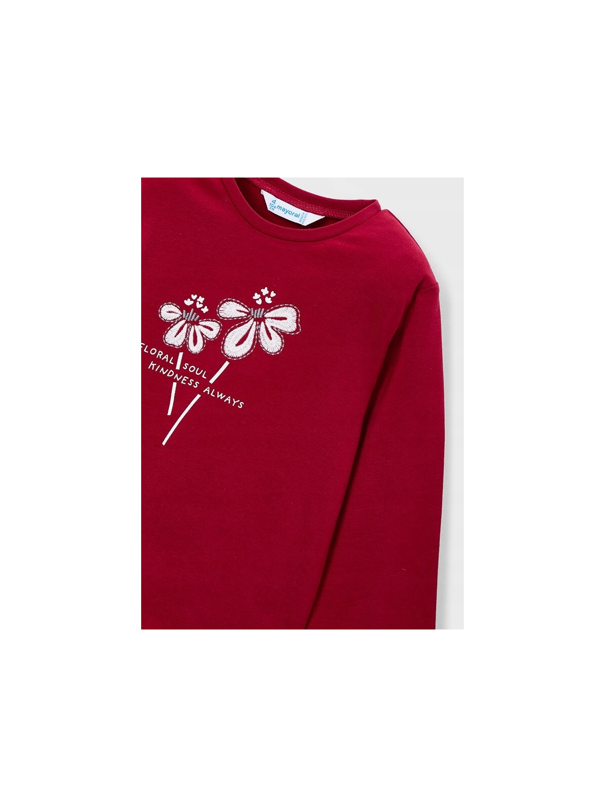 MAYORAL KOSZULKA BLUZKA NA DŁUGI RĘKAW CZERWONA 178/18