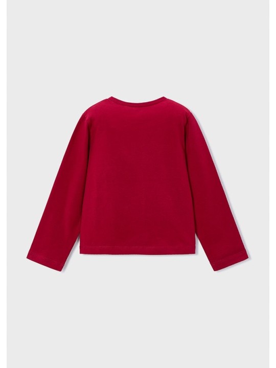 MAYORAL KOSZULKA BLUZKA NA DŁUGI RĘKAW CZERWONA 178/18