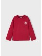 MAYORAL KOSZULKA BLUZKA  NA DŁUGI RĘKAW DLA DZIEWCZYNKI CZERWONA 4005/55