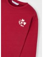 MAYORAL KOSZULKA BLUZKA  NA DŁUGI RĘKAW DLA DZIEWCZYNKI CZERWONA 4005/55