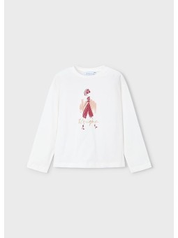 MAYORAL BLUZKA KOSZULKA NA DŁUGI RĘKAW DLA DZIEWCZYNKI  4010/73