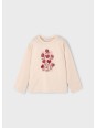 MAYORAL BLUZKA KOSZULKA NA DŁUGI RĘKAW DLA DZIEWCZYNKI  BEŻ 4005/54