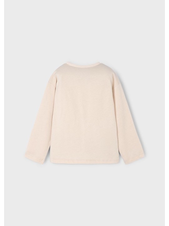 MAYORAL BLUZKA KOSZULKA NA DŁUGI RĘKAW DLA DZIEWCZYNKI  BEŻ 4005/54