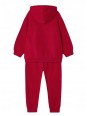 MAYORAL KOMPLET DRES  BLUZA DŁUGI RĘKAW  KOTEK SPODNIE GŁADKIE CZRWONE 4857/54