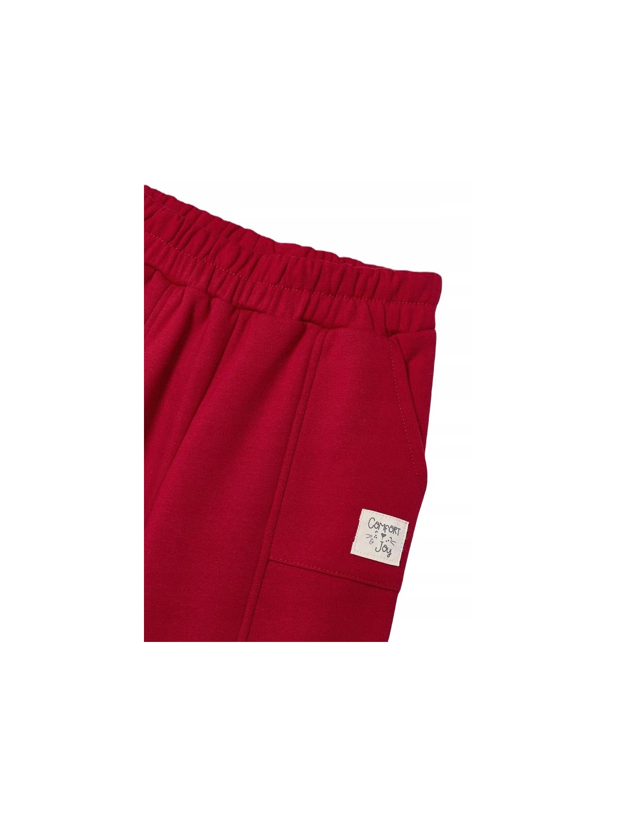 MAYORAL KOMPLET DRES  BLUZA DŁUGI RĘKAW  KOTEK SPODNIE GŁADKIE CZRWONE 4857/54