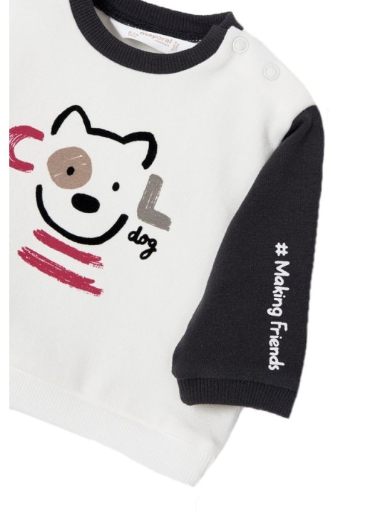 MAYORAL NEWBORN KOMPLET DLA CHŁOPCA  BLUZKA NA DŁUGI RĘKAW 2649