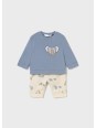 MAYORAL NEWBORN KOMPLET BLUZA I SPODNIE ZWIERZĄTKA 2621/20