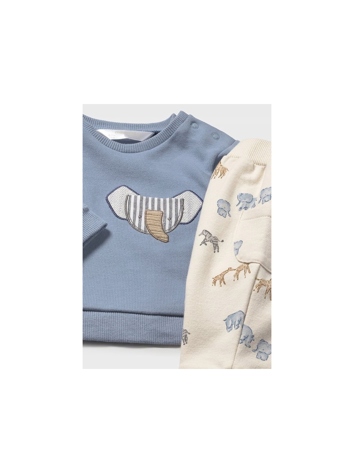 MAYORAL NEWBORN KOMPLET BLUZA I SPODNIE ZWIERZĄTKA 2621/20