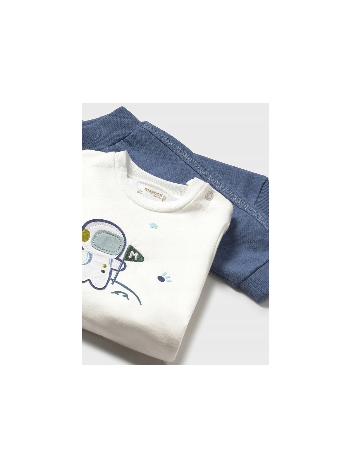 MAYORAL NEWBORN KOMPLET DLA CHŁOPCA  KAMIZELKA BLUZA SPODNIE  2640/88