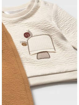 MAYORAL NEWBORN KOMPLET BLUZA SPODNIE 2621/21 1