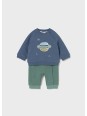 MAYORAL NEWBORN KOMPLET BLUZA I SPODNIE 2639/35
