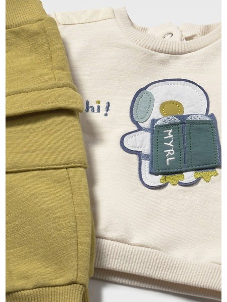 MAYORAL NEWBORN KOMPLET BLUZA I SPODNIE 2639/35 1