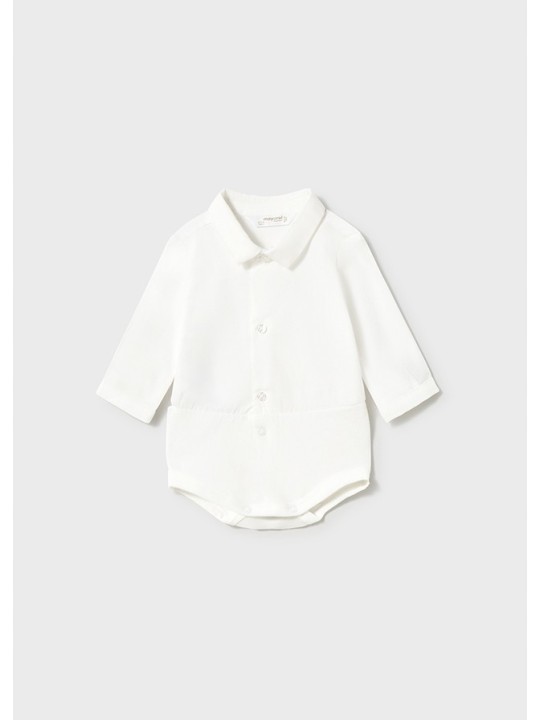 MAYORAL NEWBORN  KOMPLET DLA CHŁOPCA KOSZULA BODY KAMIZELKA SPODNIE SZTRUKS 2582/39