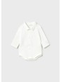MAYORAL NEWBORN  KOMPLET DLA CHŁOPCA KOSZULA BODY KAMIZELKA SPODNIE SZTRUKS 2582/39