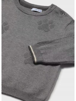 MAYORAL BABY SWETER SWETEREK GRAFIT ŁAPKI PIESKA 2347