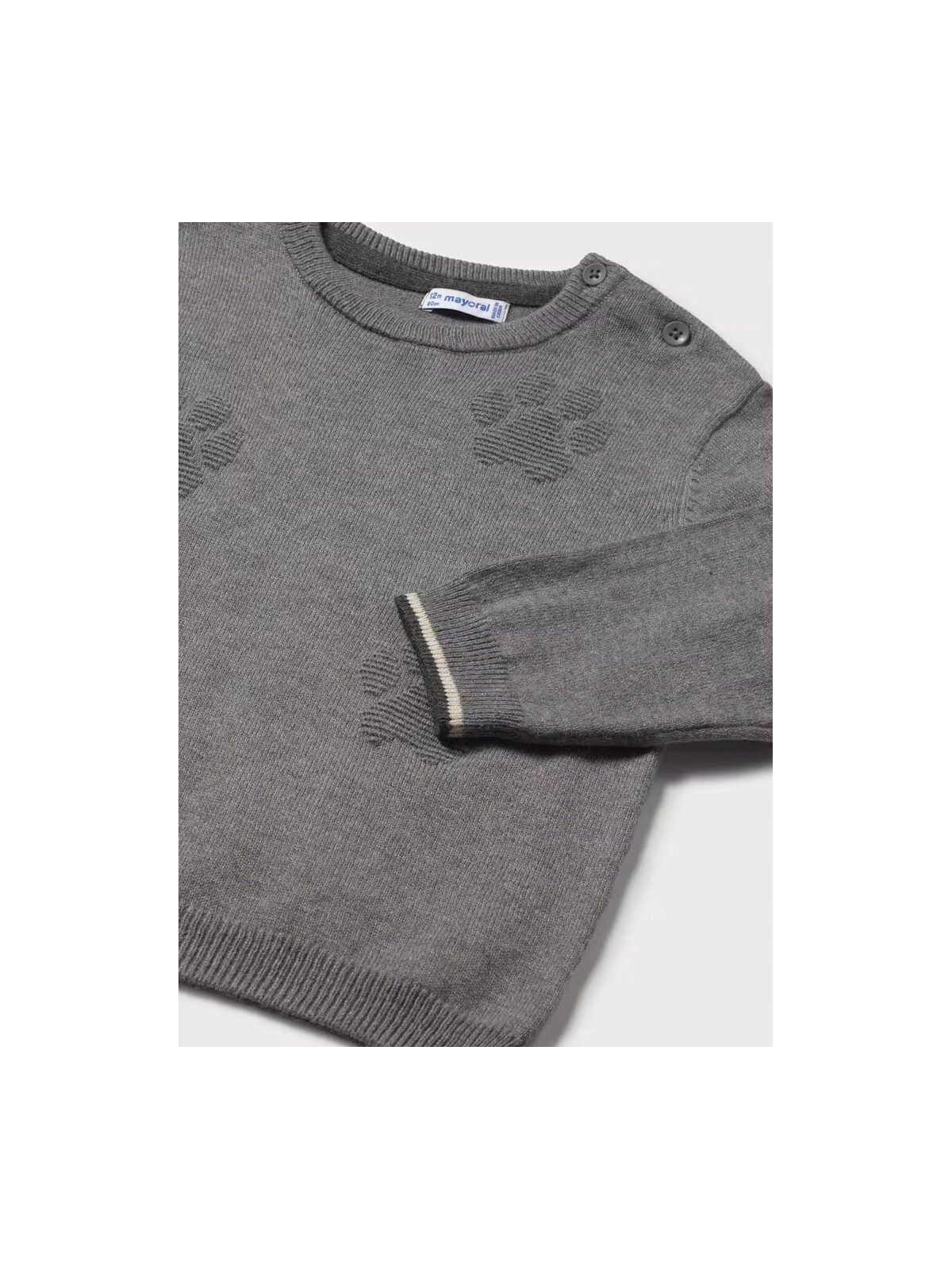 MAYORAL BABY SWETER SWETEREK GRAFIT ŁAPKI PIESKA 2347
