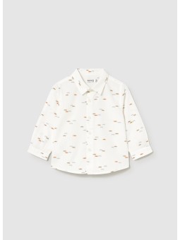 MAYORAL KOSZULA BABY  BIAŁA W AUTKA 2107