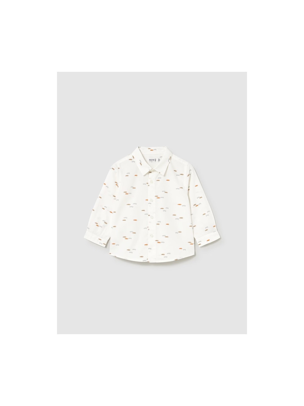 MAYORAL KOSZULA BABY  BIAŁA W AUTKA 2107