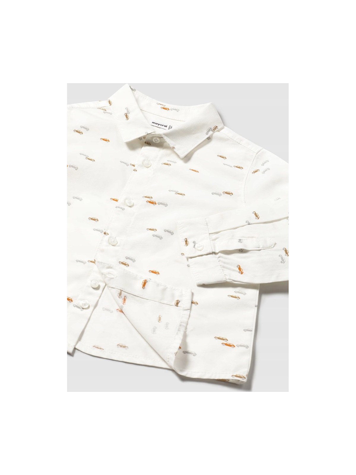 MAYORAL KOSZULA BABY  BIAŁA W AUTKA 2107